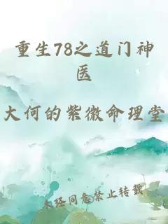 重生78之道门神医