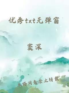 优秀txt无弹窗