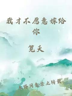 我才不愿意嫁给你
